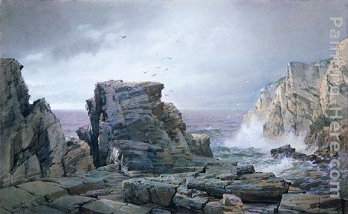 William Trost Richards A Rocky Coast